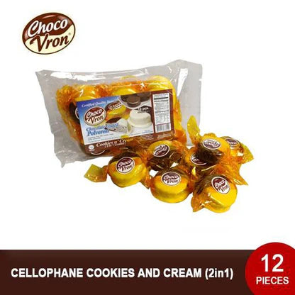 Chocovron: 2-1 Chocolate Coated Polvoron | Cookies & Cream 12 pieces