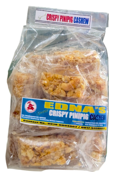 Edna's Crispy Pinipig: Cashew Flavor