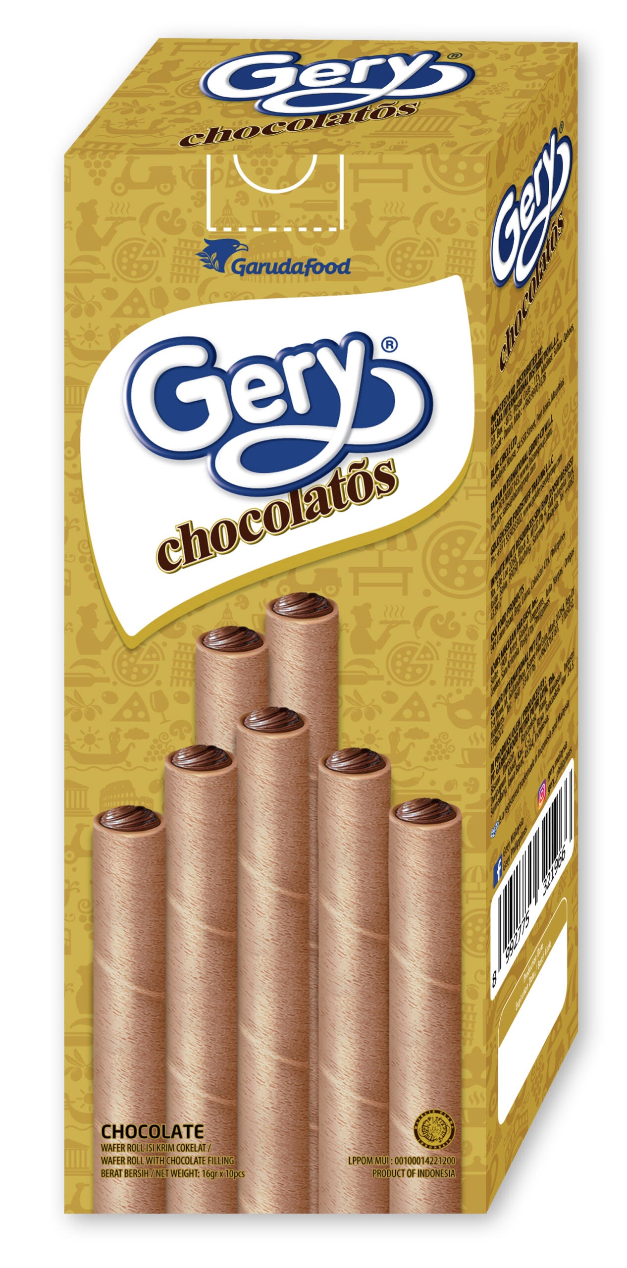 Gery Chocolate Wafer Roll