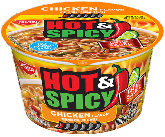 Nissin Chicken Hot & Spicy Noodle Soup